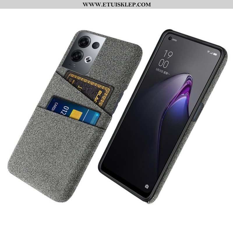 Etui do Oppo Reno 8 Pro Tkanina Na Karty